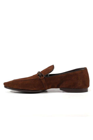 Cesare Paciotti Camoscio Fondente Brown Nappa Suede Loafers (CPM3136)-AmbrogioShoes
