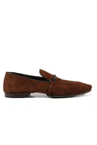 Cesare Paciotti Camoscio Fondente Brown Nappa Suede Loafers (CPM3136)
