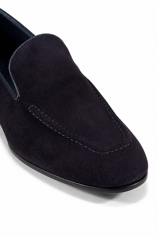 Cesare Paciotti Camoscio Navy Suede Loafers (CPM3129)-AmbrogioShoes