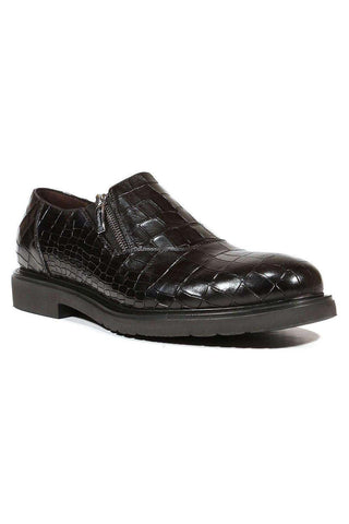 Cesare Paciotti Cocco Lux Rete Black Loafers (CPM5000)-AmbrogioShoes