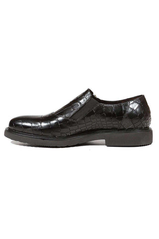 Cesare Paciotti Cocco Lux Rete Black Loafers (CPM5000)-AmbrogioShoes