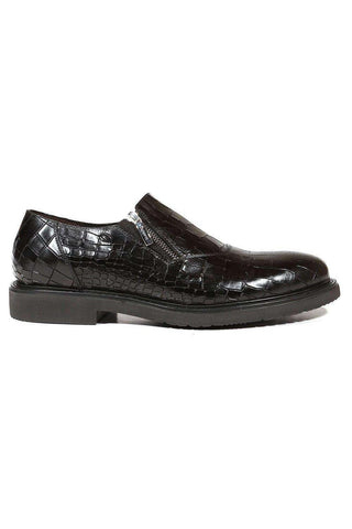 Cesare Paciotti Cocco Lux Rete Black Loafers (CPM5000)-AmbrogioShoes