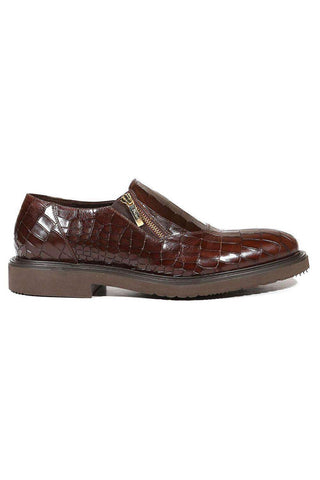 Cesare Paciotti Cocco Lux T Moro Rete Brown Loafers (CPM5001)-AmbrogioShoes