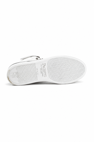 Cesare Paciotti Dan Bianco Dakar Black / White Leather Sneakers (CPM3032)-AmbrogioShoes