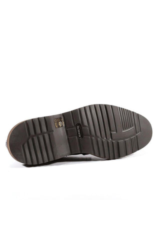 Cesare Paciotti Designer Shoes Struzzo Fondente Nappa Brown Lizard Oxfords (CPM3040)-AmbrogioShoes