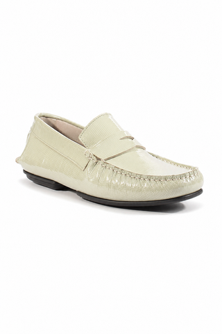 Cesare Paciotti Fumo Textured Patent Moccasins (CPM2347)-AmbrogioShoes