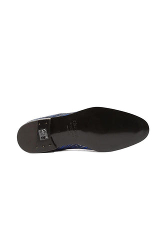 Cesare Paciotti Glam Blue Silver Black Loafers (CPM5356)