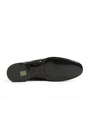 Cesare Paciotti Loafers Croc Embossed Cocco Lux Black PK (CPM5448)-AmbrogioShoes