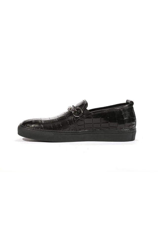 Cesare Paciotti Loafers Croc Embossed/Cocco Lux Black SP (CPM5479)-AmbrogioShoes