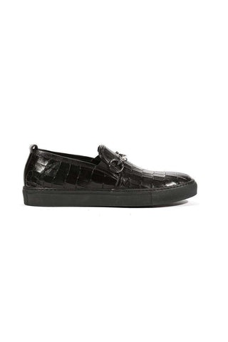 Cesare Paciotti Loafers Croc Embossed/Cocco Lux Black SP (CPM5479)-AmbrogioShoes