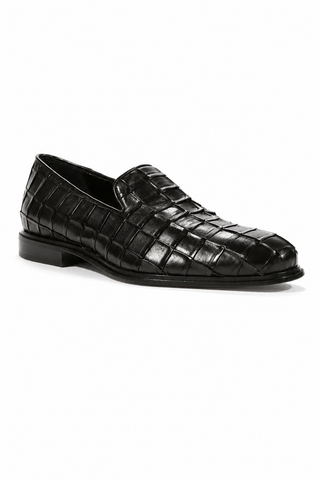 Cesare Paciotti Loafers Nappa Plisse Black (CPM5446)-AmbrogioShoes