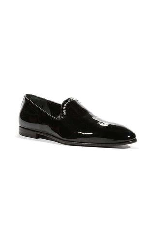 Cesare Paciotti Loafers Patent Calf Black Designer Formal Shoes (CPM5463)-AmbrogioShoes