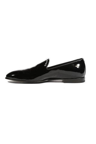 Cesare Paciotti Loafers Patent Calf Black Designer Formal Shoes (CPM5463)