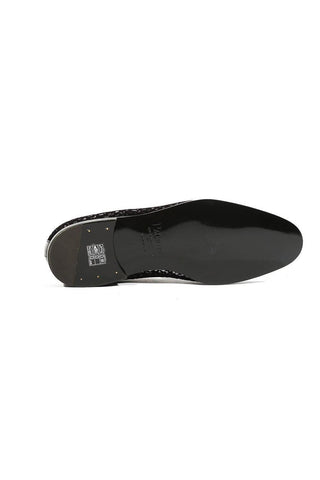 Cesare Paciotti Loafers Suede Paill Flock Black (CPM5485)
