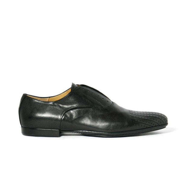 Cesare Paciotti Luxury Italian Baby Horse Black Leather Loafers (CPM2314)-AmbrogioShoes
