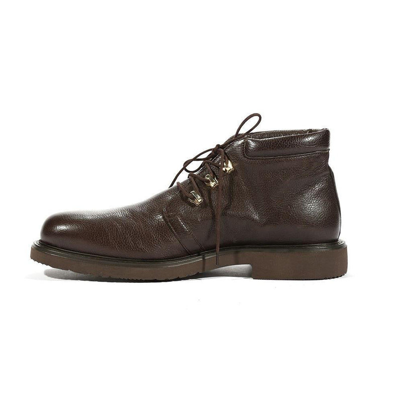 Cesare Paciotti Luxury Italian Boots Mens Brown Leather Foam Sole Italian Shoes (CPM5476)-AmbrogioShoes