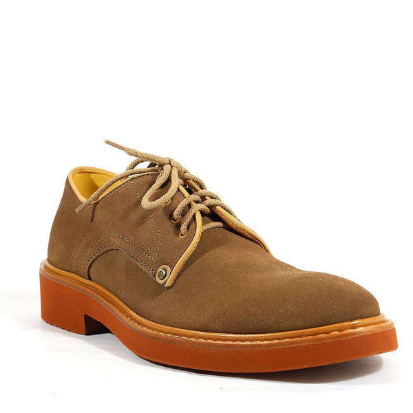 Cesare Paciotti Luxury Italian Italian Mens Shoes Pollock Taupe 308 Madison Suede Oxfords (CPM2701)-AmbrogioShoes