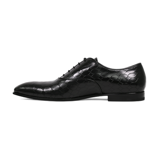Cesare Paciotti Luxury Italian Magic Baby Black Leather Oxfords (CPM2320)-AmbrogioShoes