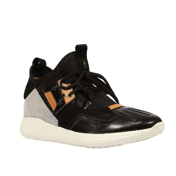 Cesare Paciotti Luxury Italian Men's 4US Bac Cuoio Black Sneakers (CPM5316)-AmbrogioShoes