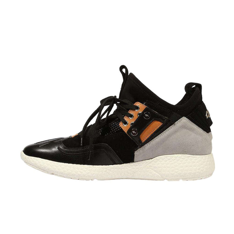 Cesare Paciotti Luxury Italian Men's 4US Bac Cuoio Black Sneakers (CPM5316)-AmbrogioShoes