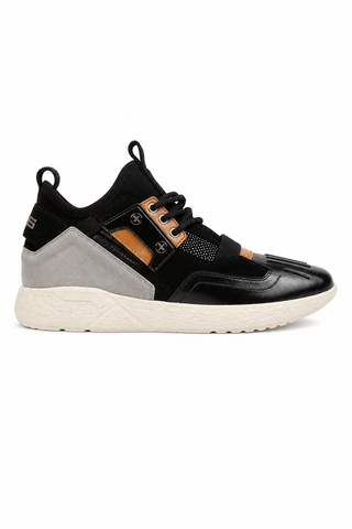 Cesare Paciotti Luxury Italian Men's 4US Bac Cuoio Black Sneakers (CPM5316)-AmbrogioShoes