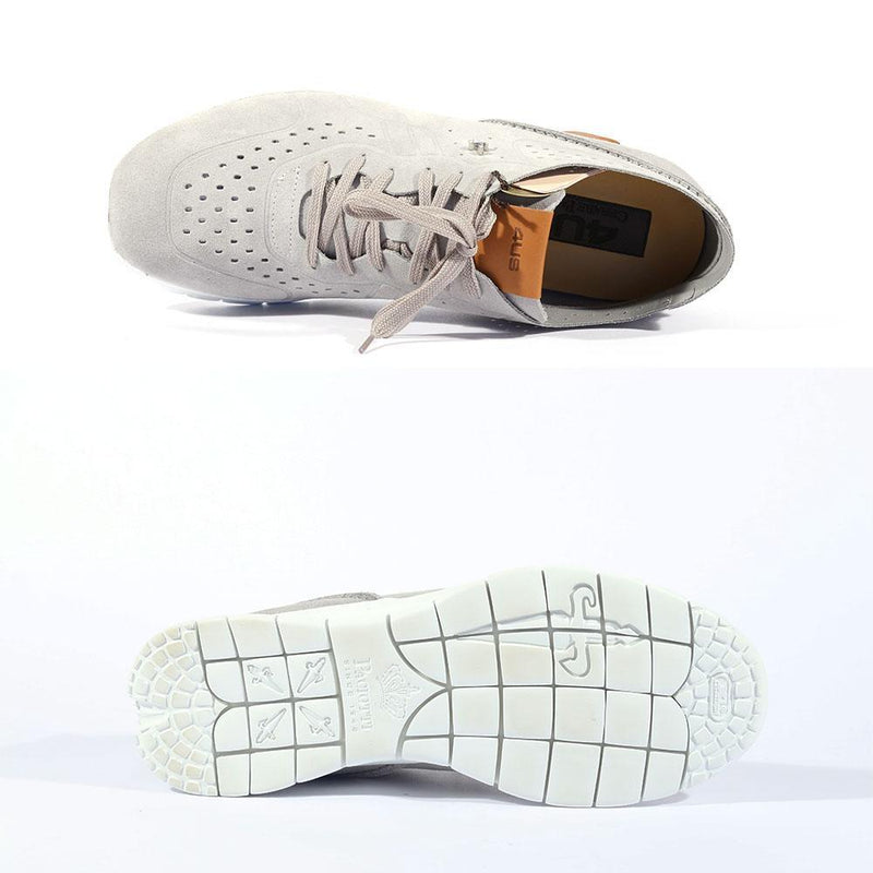 Cesare Paciotti Luxury Italian Men's 4US Bone Lam Fuc Gray White Black Sneakers (CPM5314)-AmbrogioShoes