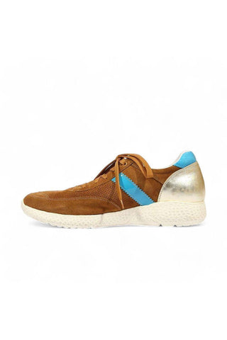 Cesare Paciotti Luxury Italian Men's 4US Cam Cuoio Lam Oro Brown Sneakers (CPM5318)-AmbrogioShoes