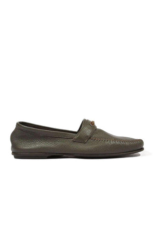 Cesare Paciotti Luxury Italian Men's Cervo Gray Taupe Moccasins (CPM5363)