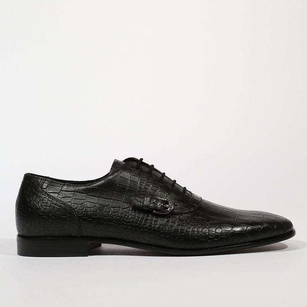 Cesare Paciotti Luxury Italian Men's Cocco Soft Black Oxfords (CPM5337)-AmbrogioShoes