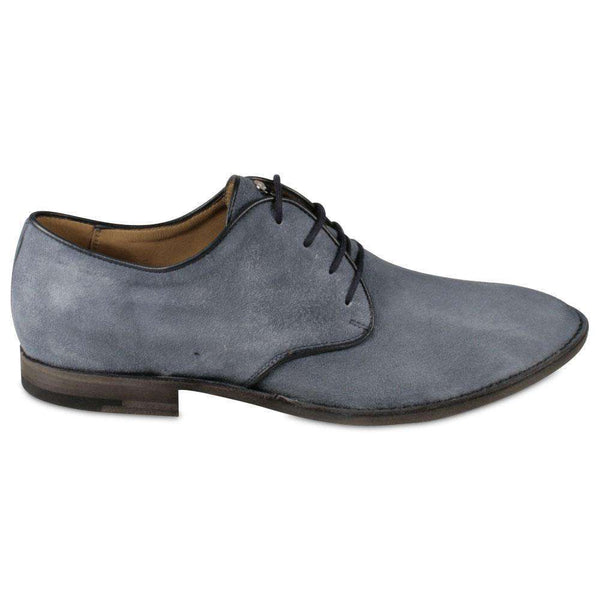 Cesare Paciotti Luxury Italian Men's Designer Blue Suede Oxfords 30474 (CPM1029)-AmbrogioShoes