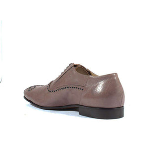 Cesare Paciotti Luxury Italian Men's Designer Shoes Amazzonia Taupe Leather Oxfords (CPM2616)-AmbrogioShoes