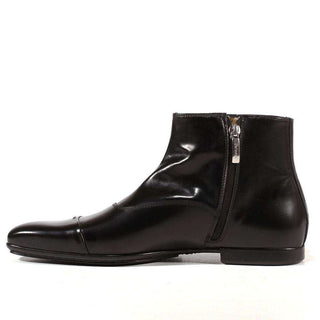 Cesare Paciotti Luxury Italian Men's Designer Shoes Baio Black Leather Boots (CPM3108)-AmbrogioShoes