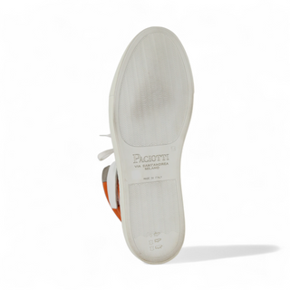 Cesare Paciotti Luxury Italian Men's Designer Shoes Cam Black Dan Bianco White Leather Sneakers (CPM3116)-AmbrogioShoes