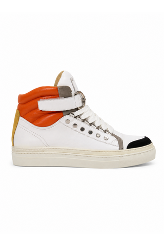 Cesare Paciotti Luxury Italian Men's Designer Shoes Cam Black Dan Bianco White Leather Sneakers (CPM3116)-AmbrogioShoes