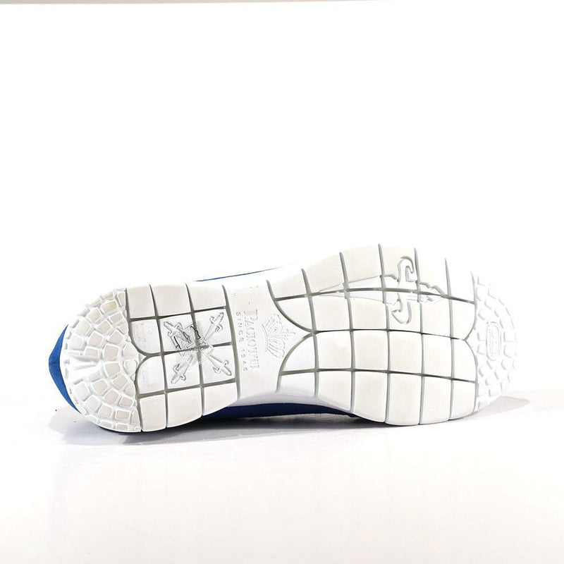 Cesare Paciotti Luxury Italian Mens Shoes Cam Denim Blue / Black Suede Sneakers (CPM3145)-AmbrogioShoes