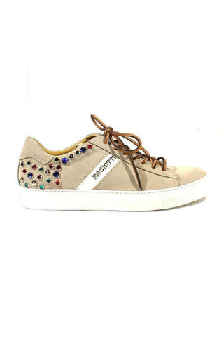 Cesare Paciotti Luxury Italian Men's Designer Shoes Cam Sasson Calf Bianco Leather Sneakers (CPM2431)