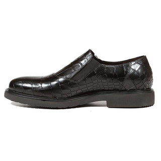 Cesare Paciotti Luxury Italian Men's Designer Shoes Cocco Lux Rete Black Loafers (CPM5000)-AmbrogioShoes