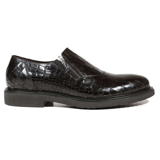 Cesare Paciotti Luxury Italian Men's Designer Shoes Cocco Lux Rete Black Loafers (CPM5000)-AmbrogioShoes