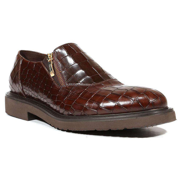 Cesare Paciotti Luxury Italian Men's Shoes Cocco Lux T Moro Rete Brown Loafers (CPM5001)-AmbrogioShoes