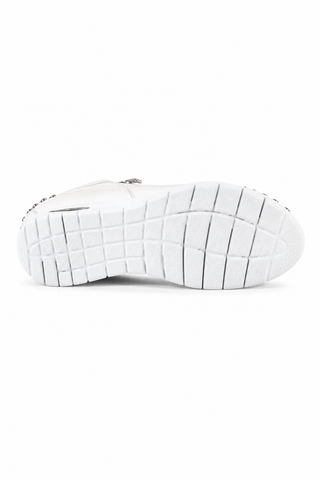 Cesare Paciotti Luxury Italian Men's Designer Shoes Dan Calf Bianco Dallas White Leather Sneakers (CPM3144)-AmbrogioShoes