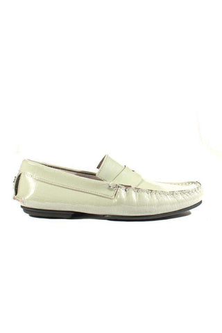 Cesare Paciotti Luxury Italian Men's Designer Shoes Fumo Textured Patent Moccasins (CPM2347)-AmbrogioShoes