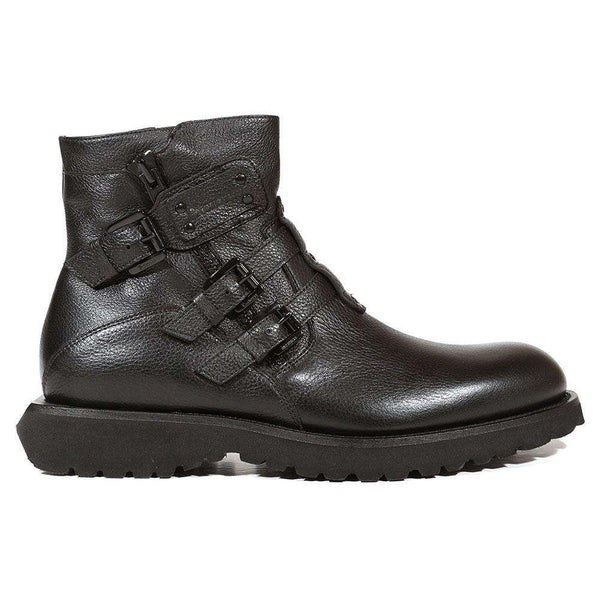 Cesare Paciotti Luxury Italian Men's Shoes Granello Black Boots (CPM5002)-AmbrogioShoes