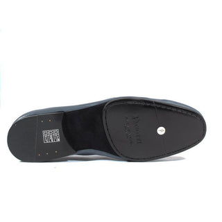 Cesare Paciotti Luxury Italian Men's Designer Shoes Hippie Navy Leather Loafers (CPM2644)-AmbrogioShoes