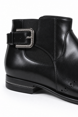 Cesare Paciotti Luxury Italian Men's Designer Shoes Magic Baby Black Leather Boots (CPM2612)