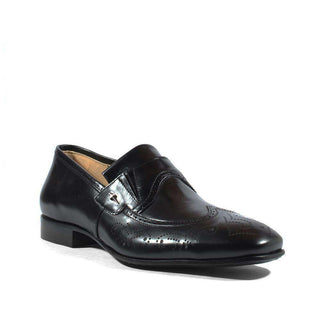 Cesare Paciotti Luxury Italian Men's Designer Shoes Magic Baby Black Leather Loafers (CPM2613)-AmbrogioShoes