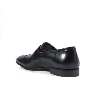 Cesare Paciotti Luxury Italian Men's Designer Shoes Magic Baby Black Leather Loafers (CPM2613)-AmbrogioShoes