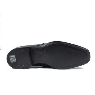 Cesare Paciotti Luxury Italian Men's Designer Shoes Magic Baby Black Leather Loafers (CPM2613)-AmbrogioShoes