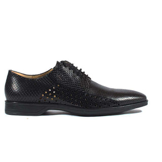 Cesare Paciotti Luxury Italian Men's Designer Shoes Magic Baby Black Leather Oxfords (CPM2634)-AmbrogioShoes