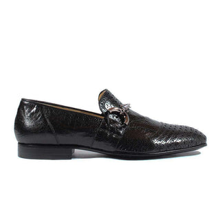 Cesare Paciotti Luxury Italian Men's Designer Shoes Magic Baby Black Struz Leather Loafers (CPM2618)-AmbrogioShoes