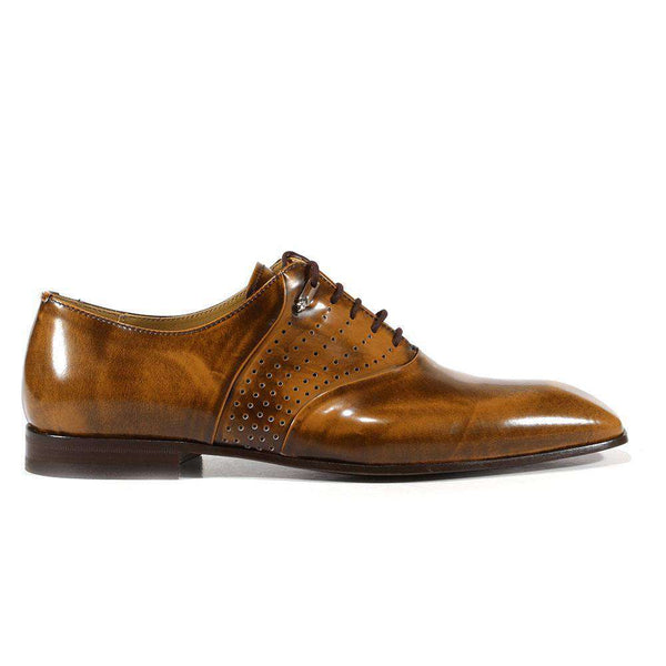 Cesare Paciotti Luxury Italian Mens Shoes Magic Dark Caffe Brown Leather Oxfords (CPM3111)-AmbrogioShoes